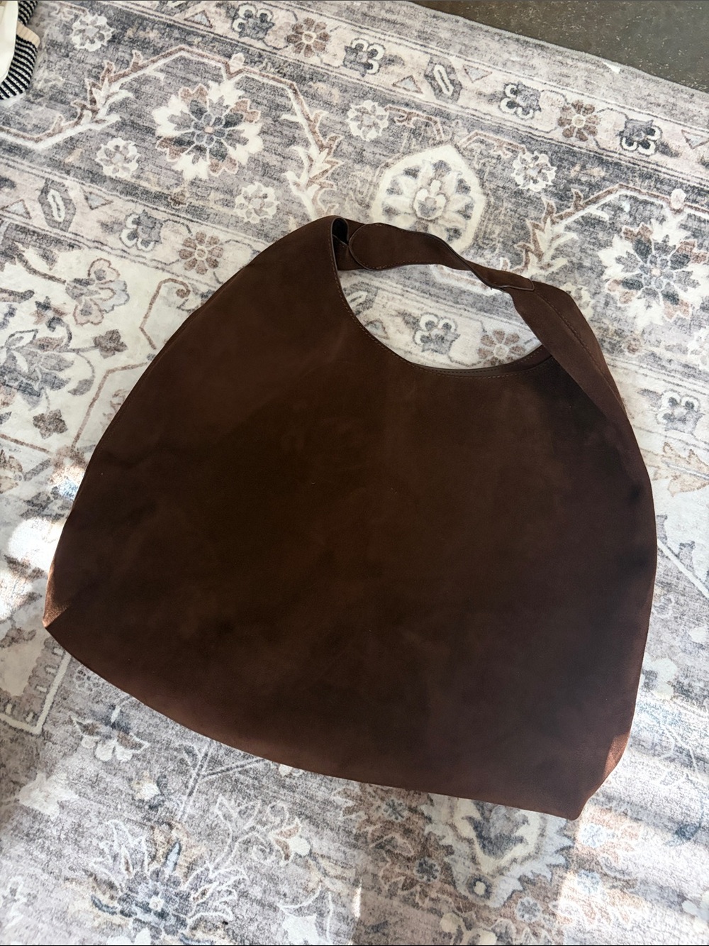 GAP Brown Suede Hobo Tote